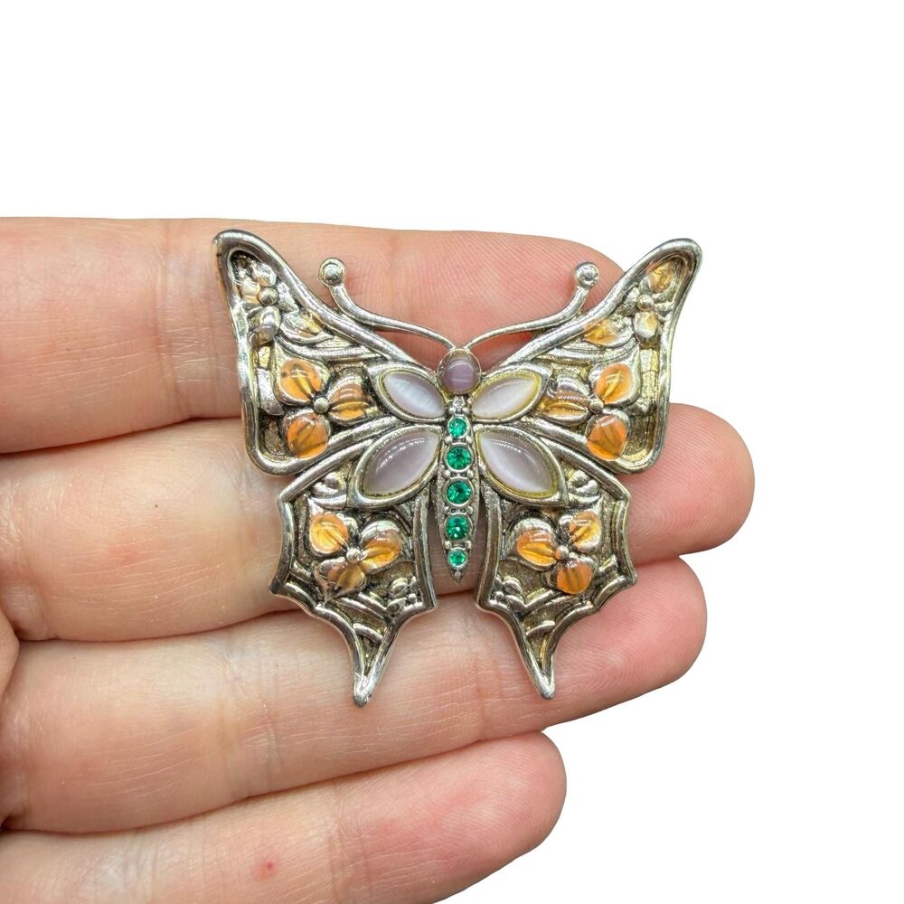 Vintage Jewelry Colorful Butterfly Brooch Butterfly Pin